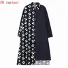 Casual Dresses ED Iqyipai Spring Autumn Loose Long Sleeve Woman Dress Vestido De Mujer Robe Elbise Cotton Fashion Print Shirt