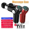 HOT! Portable Electric Gun Neck Back Body Massager Machine Mini LCD Display Booster Deep Relaxation Muscle Pain Relief 0209