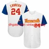 Stitched 2017 Venezuela World Baseball Jersey Custom 27 Jose Altuve 24 Miguel Cabrera 15 Salvador Perez 34 Felix Hernandez 2 Alcides Escobar 30 Rober