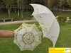 5pcslot Expédition rapide Date Big Small Parasols en dentelle élégante Parapluie de mariage nuptiale 2 couleurs disponibles