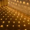 LED Net Lights Strings 110V 220V 24V 30V Wedding Decoratie Kerst Fairy String Light Holiday Festival Multi Outdoor Garden Lamp Crestech168