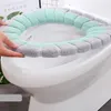 Winter Warmer Toilet Seat Cover Mat Bathroom Toilet Pad Cushion with Handle Thicker Soft Washable Closestool Warmer Accessories