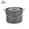 Camp Kitchen Widesea 4L Camping Hanging Pot Cookware Outdoor Bowler Tableware 4-6 Persons Picnic Cooking Tourism Fishing kitchen Equipment 230210