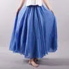 Rokken dames linnen katoen lange rokken elastische taille geplooide maxi rokken strand boho vintage zomerrokken faldas saia 230209