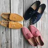 Designer Loropiana Shoes Loros nya hösten Fairy Shoes Lefus mångsidiga läderskor Kvinnors komfort Europeisk stil brittisk stil