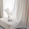 Занавес 1 шт. INS White Lace Leefe European-стиль оконные сетчатые занавески для спальни для спальни девочка домашний декор