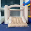 6x8 stóp Pastelowy różowy mini nadmuchiwa Rainbow Inflate Bounce House Zamek z zjeżdżalnią w pomieszczeniach dla dzieci z dmuchawą bez dmuchawy