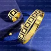 18 Karat vergoldeter Armreif, hochwertiger Buchstabenring, klassisches Forever-Armband, modischer Ohrring für Frauen, Mädchen, Hochzeit, Muttertag, Schmuck, Frauengeschenke