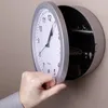 Relógios de parede decoração de casa criativa escondida secret cofre clock pendurado pendurado em dinheiro de dinheiro em dinheiro jóias de segurança