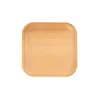 Plates Reusable Wooden Plate Japanese Round Dessert Bread Snack Fruit Tableware Tray Dishes Serving Kitchen Supplies