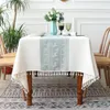 Toca de mesa de mesa Toneira de mesa nórdica para linho decorativo pastoral retangular com chá de jantar de casamento de casamentos chá