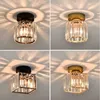 Crystal Glass New Modern LED Chandelier Lights Living Loft Study Room Aisle Corridor Flats Taklampor Inomhushängen Ljusen 0209