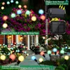 Solar Garden Lights Ulepszone Firefly Outdoor Waterproof 6led Dekoracyjne kołysanie