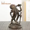 Objets décoratifs Figurines Résine Steampunk Cthulhu Voyageur Mécanique Figurines de Poulpe Géant Kraken Maraudeur Simulation Maison Salon Décor 230210