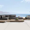 Meble obozowe Outdoor High-end sofa z litego drewna el wodoodporna filta przeciwsłoneczna salon villa kombinacja dziedzińca