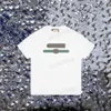 xinxinbuy Män designer Tee t-shirt 23ss Bokstäver randtryck kortärmad bomull dam vit svart röd grön S-2XL