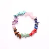 Strand Fashion Reiki Stone natural 7 pulseiras Chakra Cura Bracelete de Cristal Pulseira lascada Rios de joias Presentes