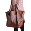 Duffel Bags dames grote pu lederen tas handtas werk tete schoudertasje zacht H9