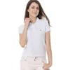 Women Polos Design Pure Cotton Womens Spring Summer Fashion Fasual Oddychający krótkie skoczki koszulki polo TEE TEE 813