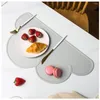 TABELA MATS Silicone Placemats Alimento Alimento Isolamento Reutilizável Pad para jantar Cloud Placa à prova d'água Mat Kids Baby Kitchen Gadget