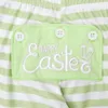 Clothing Sets 18T Happy Easter Summer Boy Set Clothes 2pcs Outfits With Cute Cartoon Rabbit Embroidery Fashion Green Suits Long Striped Pants W230210