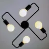 4 Head Modern Ceiling Chandelier Lights Living Room Bedroom Chandeliers Creative Home Lighting E27 LED Bulbs Vintage Industrial 0209