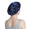 BERETS KVINNA SILKKY SATIN Sleep Cap Fashion Nightcap Head Cover Turbans For Chemo Caps With Premium Elastic Band Bonnet