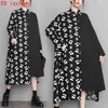 Casual Dresses ED Iqyipai Spring Autumn Loose Long Sleeve Woman Dress Vestido De Mujer Robe Elbise Cotton Fashion Print Shirt