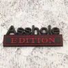 Dekoracja imprezy 1PC Asshole Edition Car Sticker do Auto Truck 3D Odznaka Emblematak Auto