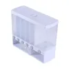 Storage Bottles Dry Food Dispenser 6-Grid Cereal Dispensers Container Kitchen Tank For Rice Nuts Snack Grain