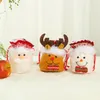 Shopping Bags Christmas Gift Bag Apple Decoration Diy Flannel Drawstring Pocket Ornament Doll