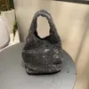 NEUE Umhängetaschen Aw Strass Designer-Tasche Tragbare Eimertaschen Ketteneinkaufstaschen Gemüsekorbbeutel Vollbohrer-Einzel-Einkaufstasche