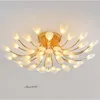 Moderne LED kroonluchters Designer Luxe kristallen plafond kroonluchter hanglamp voor slaapkamerverlichting woonkamer decor luminairs 0209