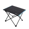 Muebles de campamento Multifuncional 41x35x30CM Mesa plegable liviana Aleación de aluminio Portátil para acampar al aire libre Escritorio para barbacoa Mesa para acampar 230210