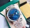Med original Box Men's Watch Automatiska mekaniska klockor 41mm Sapphire Mirror Rostfritt stål Original Buckle 2813Movement Wristwatch 88