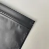 100 Pezzi Nero Opaco Richiudibile Mylar Chiusura con Cerniera Sacchetti di Imballaggio per Conservazione degli Alimenti per Sacchetti di Imballaggio con Chiusura a Zip in Foglio di Alluminio Sacchetti a Prova di Odore