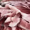 毛布冬の二重層厚いラシェル柔らかい暖かい重いふわふわスロー150x200cm厚いフリースキルトベッド230209