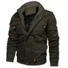 Jaquetas masculinas jaqueta de lã de inverno masculino casual espesso casaco térmico exército jaquetas piloto jackets air force cargo fora jaqueta com capuz mass roupas 230209