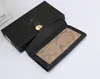 High-End Designer Leather Multicolor Coin Purse Long Wallet Card Holder Classic dragkedja ficka