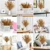 Dekorativa blommor 75st Natural Pampas Grass Fluffy Dry Small Reeds Bouquet Boho Living Room Decoration Wedding Party Branches Decor