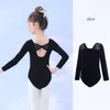 Stage Wear Girls Ballet Leotard Dancewear Long Sleeves Dance Gymnastics Ballerina Clothing Bodysuit For Dancing Tutu