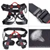 Flings de cordões e cinto de segurança de queda para escalada ao ar livre, trabalhando no ar -rock arnês ajustável Halte Body Protection Harness 230210