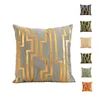 Pillow Velvet Covers Bronzing Throw Pillowcase Decorative Soft Cover For Sofa Bedroom With Invisible Zipper 45x45cm