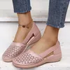 Sandales grande taille 43 femme rétro compensées été Wedge femme décontracté couture femmes chaussures confortables dames Sandalias