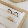 Cluster Rings 2/1Pcs Enamel Colored Open Ring For Women Vintage Drops Oil Style Delicate Cross Jewelry Matching Couple Fashion Stuff