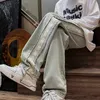 Männer Hosen Jeans Männer Patchwork Drstring Denim Hosen Teenager Casual Design Baggy Streetwear Hipster Cool Beliebte Ulzzang All-match Y2302