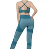 Actieve sets Atleet Chili Woman Fitness Yoga Draag sportjures voor vrouwen Solid Sportswear Set workout Kleding Fit