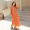 Ropa étnica Luruxy Kaftan Bordado Abaya Vestido Oriente Medio Árabe Marroquí Caftan Dubai Fiesta musulmana Ropa de noche Mujeres Islámicas