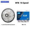 S Sunshine 10s 11-36/40/42/46/50T Cassete de roda do volante MTB Road Bicycles Wheel vem com corrente de bicicleta KMC X10 0210