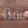 Décoration de fête boule transparente en plastique transparent pour mariage boîte à bonbons faveurs forme d'oeuf acrylique sac cadeau année décorations d'arbre de noël